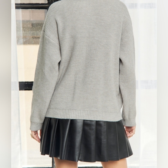 #458-058 SALE 🛑58 OS FINAL PRICE! Boho Big Gold Buttons Denim Pockets Cardigan - Picture 5 of 12